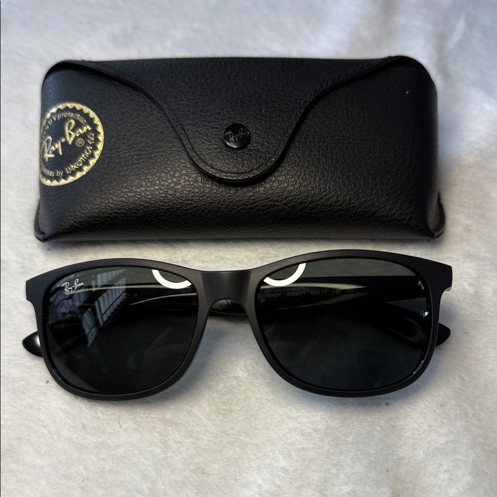 Ray-Ban RB4202 ANDY 6069/71 Black Sunglasses 55-17-145 MADE IN ITALY
